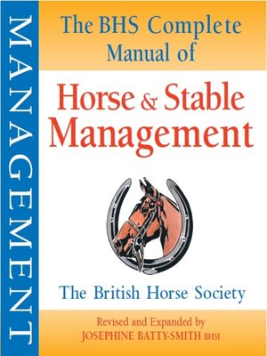 cover image of BHS Complete Manual of Horse and Stable Management